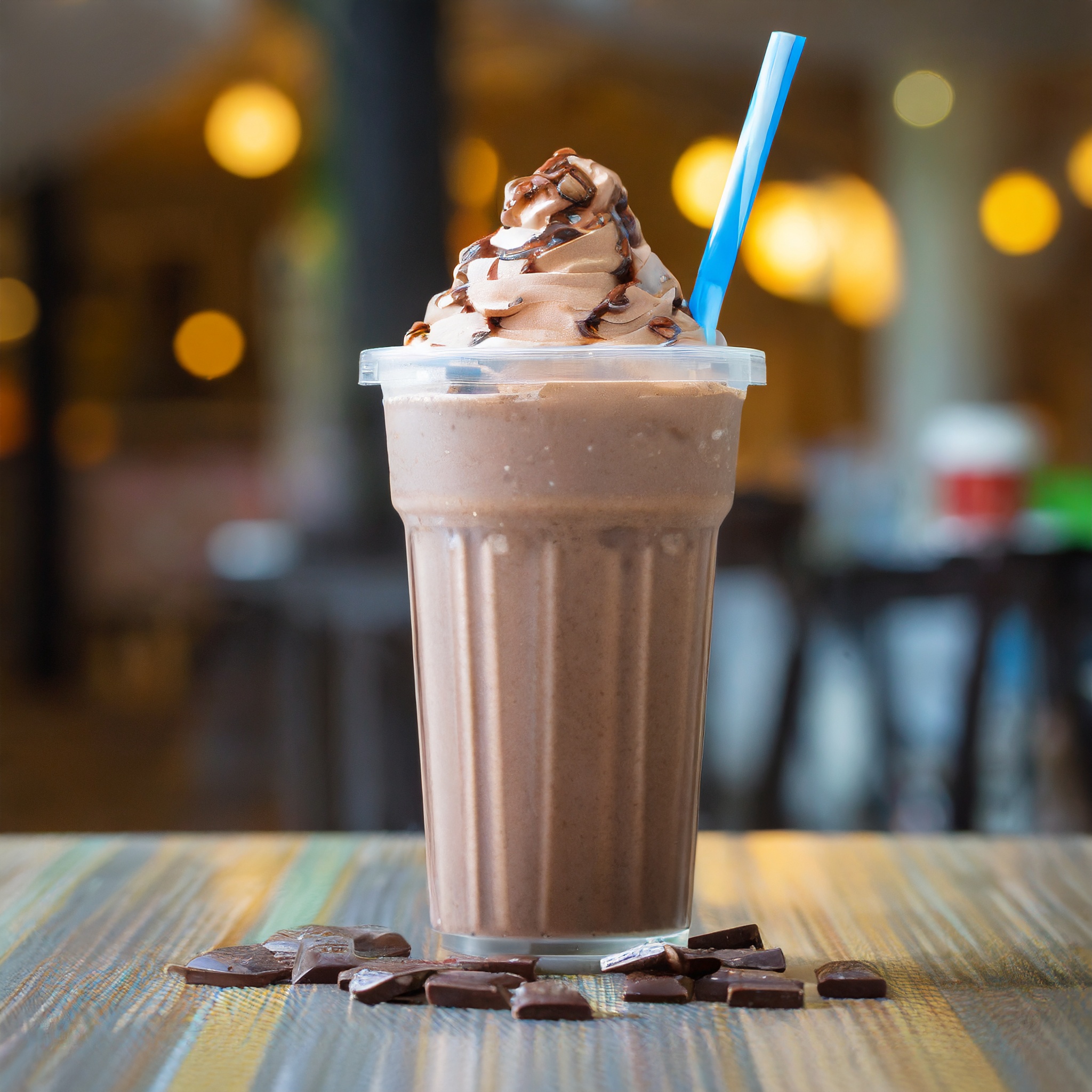 Chocolate milkshake at Saffron